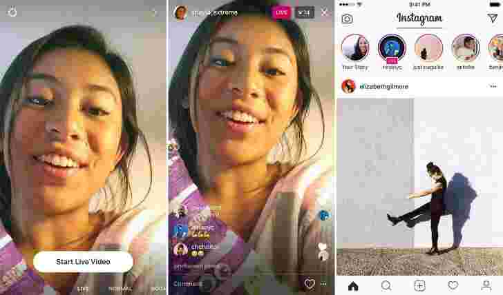 Instagram在故事中添加了实时视频，在直接消息中消失了媒体