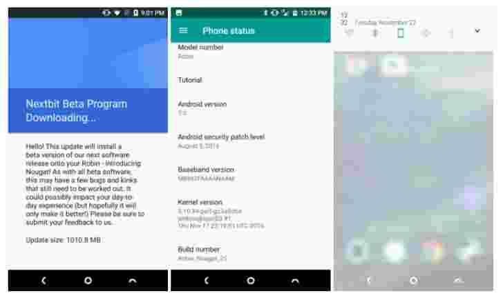 Nextbit开始闭合Beta测试的Android 7.0 Nougat为Robin