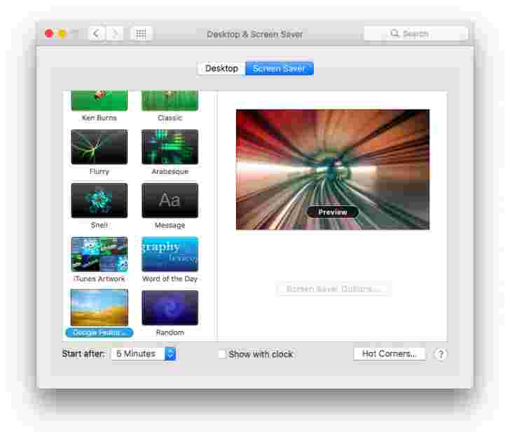 谷歌为Mac介绍了照片屏幕保护程序
