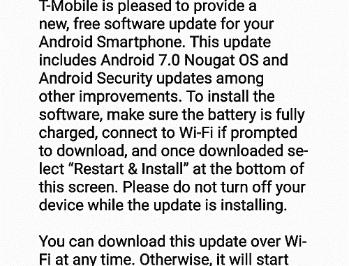 T-Mobile上的LG G5开始获得Nougat更新
