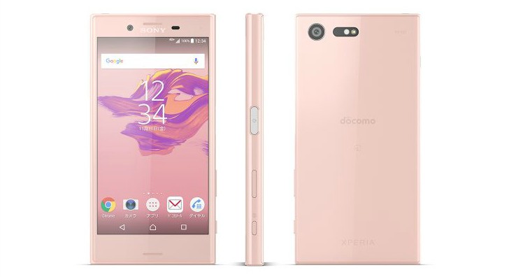 索尼Xperia X Compact是日本的水和防尘，也有粉红色