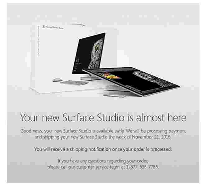 Microsoft Surface Studio本周开始运输