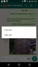 视频调用回到WhatsApp Beta上的Android