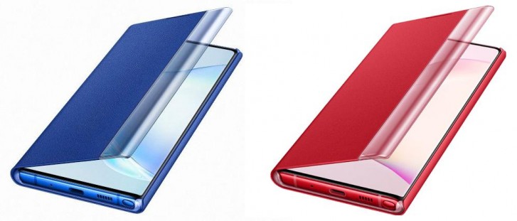 新案例渲染在光环红色和光环蓝色展示了Galaxy Note10