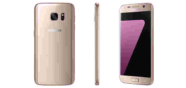 粉红色黄金三星Galaxy S7 Edge现在在印度提供