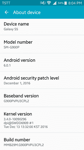 Sprint上的三星Galaxy S5获取12月安全更新