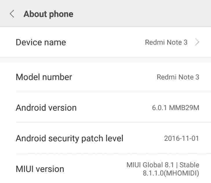 Redmi Note 3获取棉花糖更新