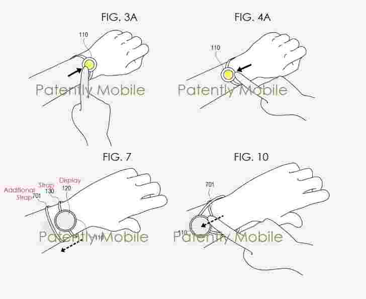 三星文件两个新的SmartWatch专利，一个具有可折叠显示屏