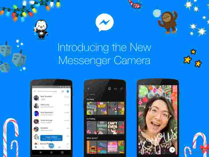 Facebook Messenger有一个更新，更快的相机，艺术和特效