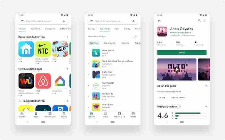 Google Play Store Redesign现在正式适合每个人