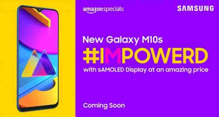 三星Galaxy M10S规格泄漏 -  6.4英寸高清+屏幕和4000mAh电池