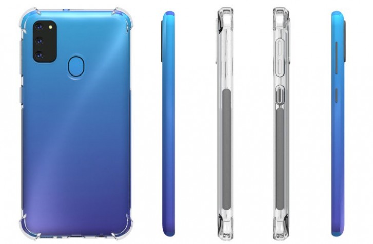 三星Galaxy M30S渲染器展示了一个三重相机，略微重新设计