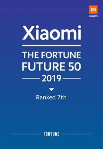 小米在财富未来的第7次亮相50个拥有最大增长潜力的公司名单