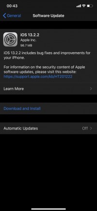 iOS 13.2.2更新修复后台应用程序管理问题