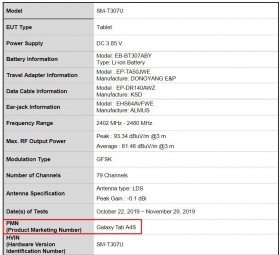 即将推出的三星Galaxy Tab A4S弹出FCC，揭示更多的关键规格