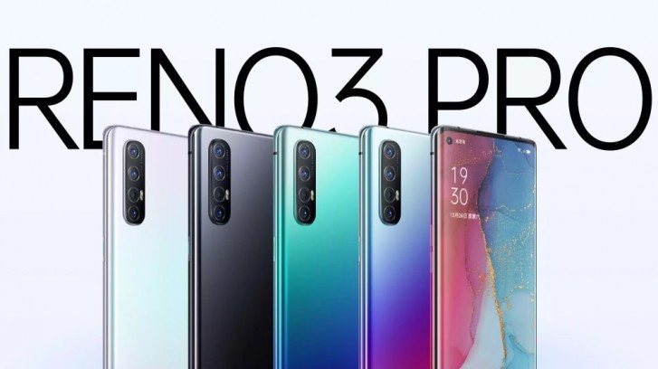 OPPO Reno3 PRO 5G为SPORT A 90Hz显示屏，彩色和存储选项显示