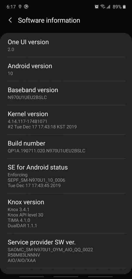 Unlocked美国Galaxy Note10 / 10 +现在正在获得Android 10