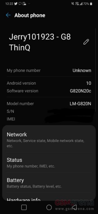 LG G8 Thinq接收稳定Android 10更新