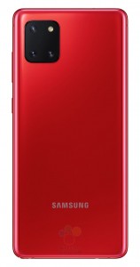 Galaxy的渲染Note10 Lite揭示了平坦的显示屏