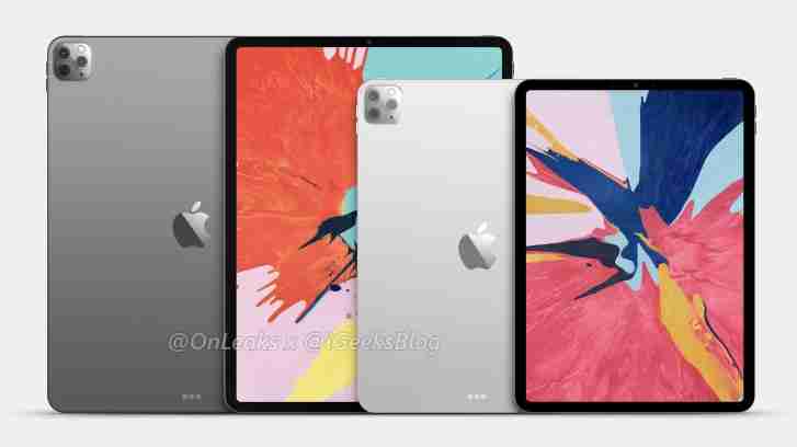 Apple的2020 iPad Pers展示三重摄像机的第一个渲染