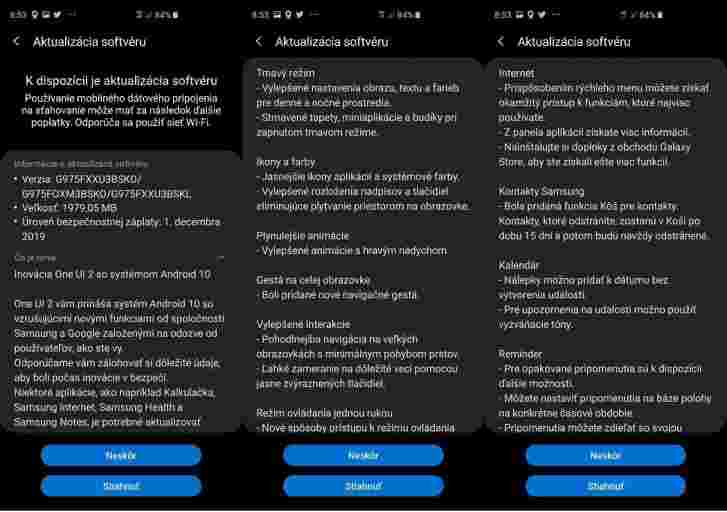 三星推动稳定的Android 10更新到更多欧洲Galaxy S10 +手机