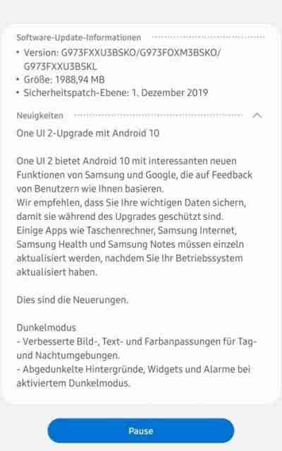 三星Galaxy S10系列稳定Android 10现在可以下载