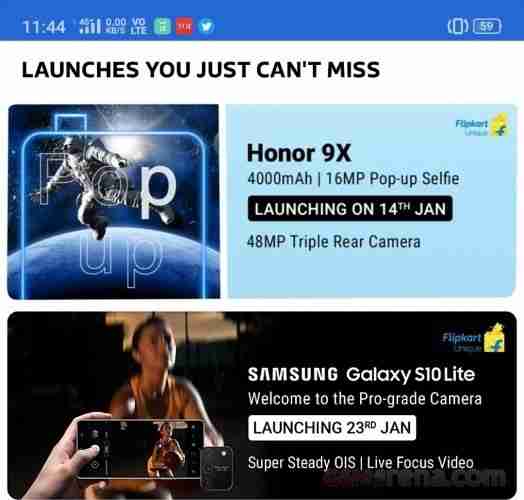三星Galaxy S10 Lite India推出日期由Flipkart显示