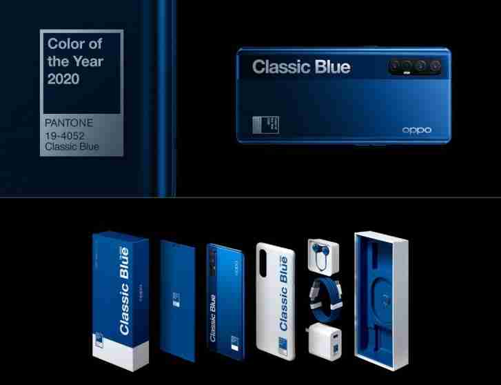 Oppo列出了Reno3 Pro Classic Blue，安排明天的闪存销售