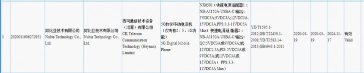 即将到来的Nubia Red Magic手机用5​​5W充电器发现3C