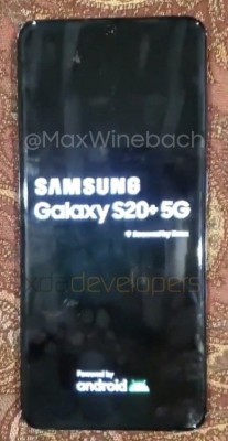 三星Galaxy S20 +实时图像泄漏