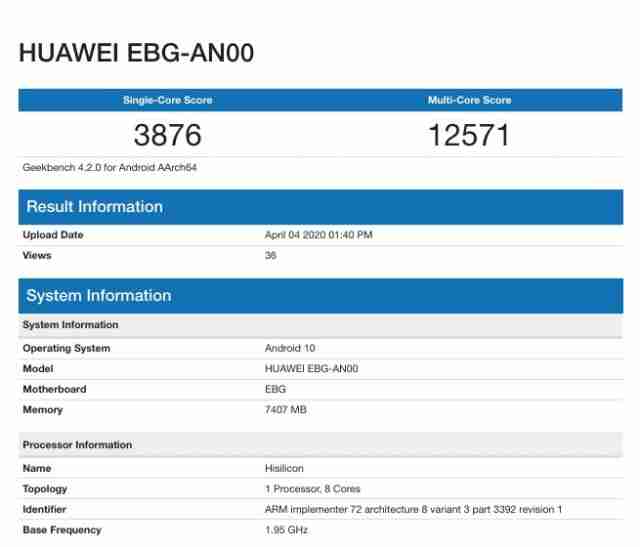 荣誉30专业人士在GeekBench上弹出，确认柯林990 5G芯片组