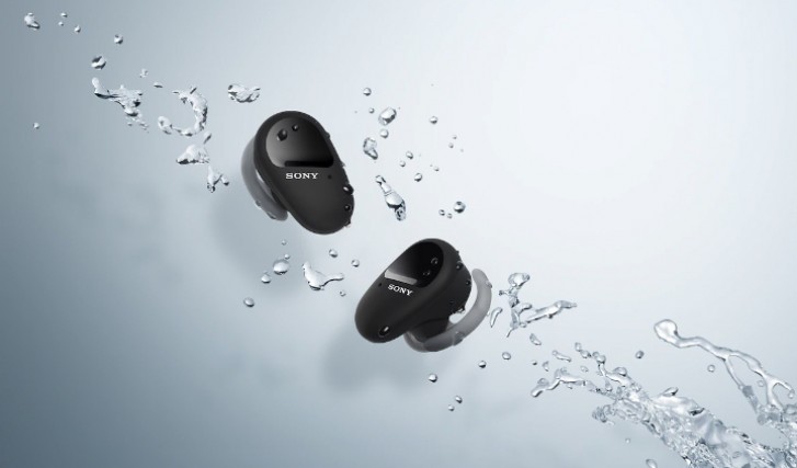 索尼wf-sp800n tws earbuds带有ANC，最多26小时的电池寿命