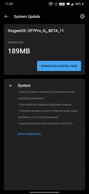 Oxygenos Open Beta 11击中某些OnePlus 7和7 Pro设备