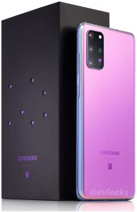 Samsung Galaxy S20 + BTS版再次泄漏，为照片OP带来了零售盒