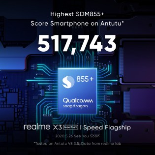 Realme x3超休息室的规格在一系列新的一茶中确认