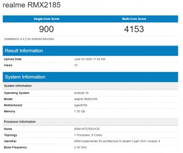 Realme C11在其官方公告之前获得基准和未填充