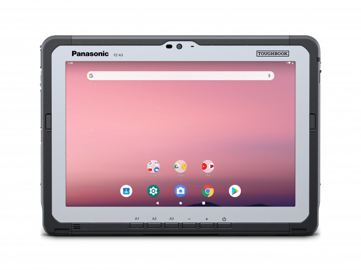 Panasonic ToughBook A3是一个坚固的10英寸Android平板电脑，带可插拔的电池