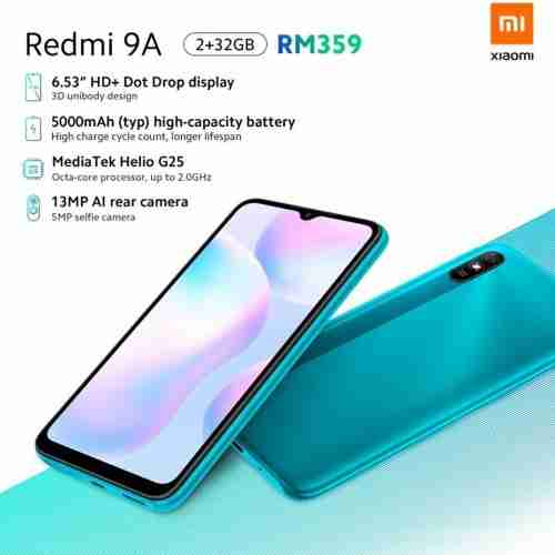 Redmi 9a和Redmi 9c宣布使用缺口显示器，大电池和13mp相机