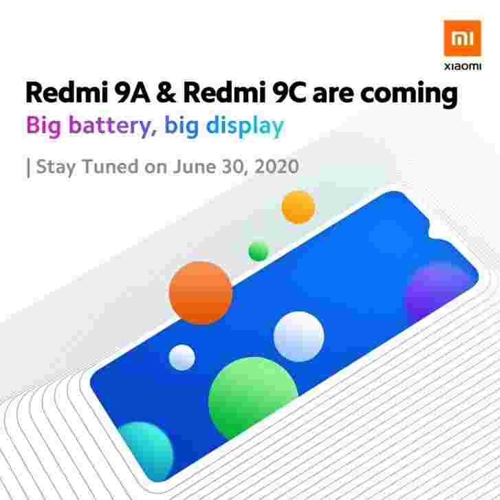 Redmi 9a和Redmi 9c在6月30日首次亮相，图像泄漏