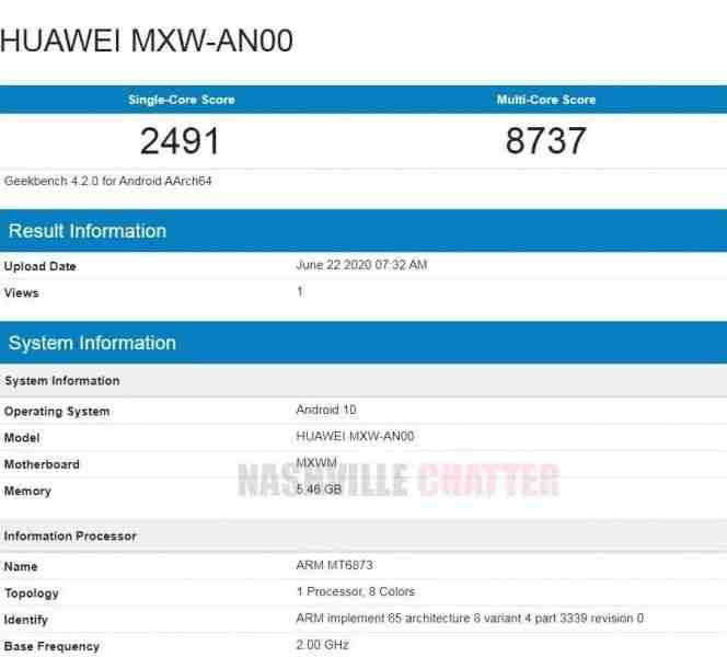 荣誉30 Lite通过GeekBench与关键规格