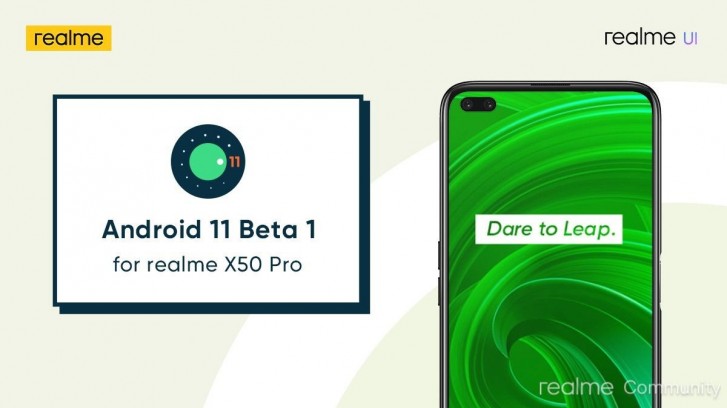 Realme X50 Pro Android 11 Beta程序打开