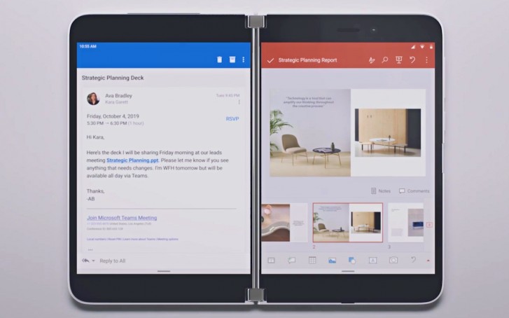 Microsoft Surface Duo拥有一个“App Group”功能，可以帮助多任务处理