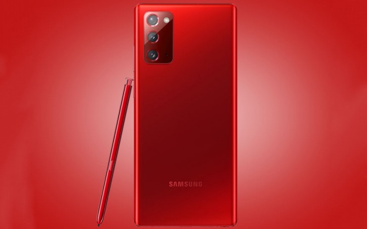 三星Galaxy Note20在韩国获得了神秘的红色版本