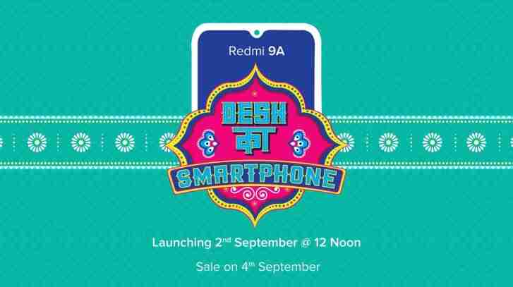 9月2日在印度发射的Redmi 9a与新的有线耳机一起