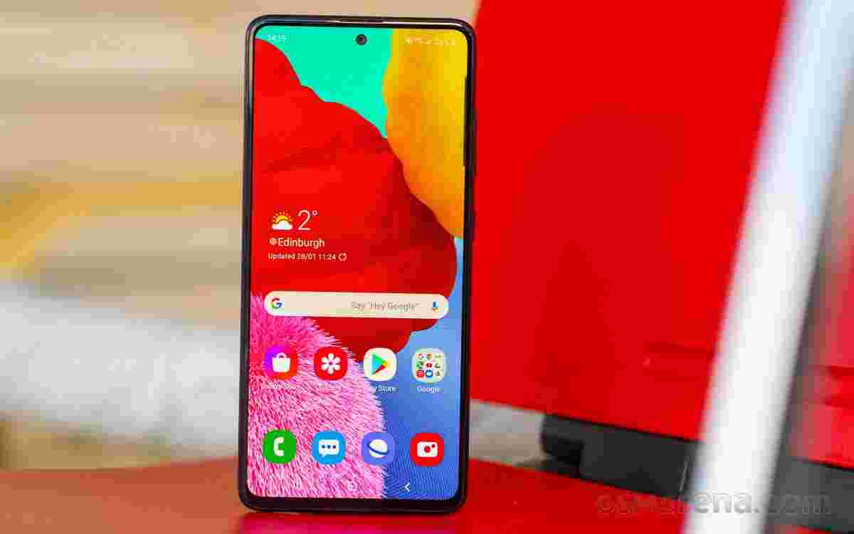 三星Galaxy A51还获得一个UI 2.5更新