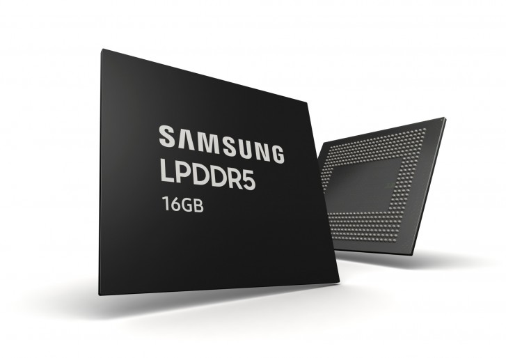 三星开始大规模生产16GB LPDDR5 DRAM芯片