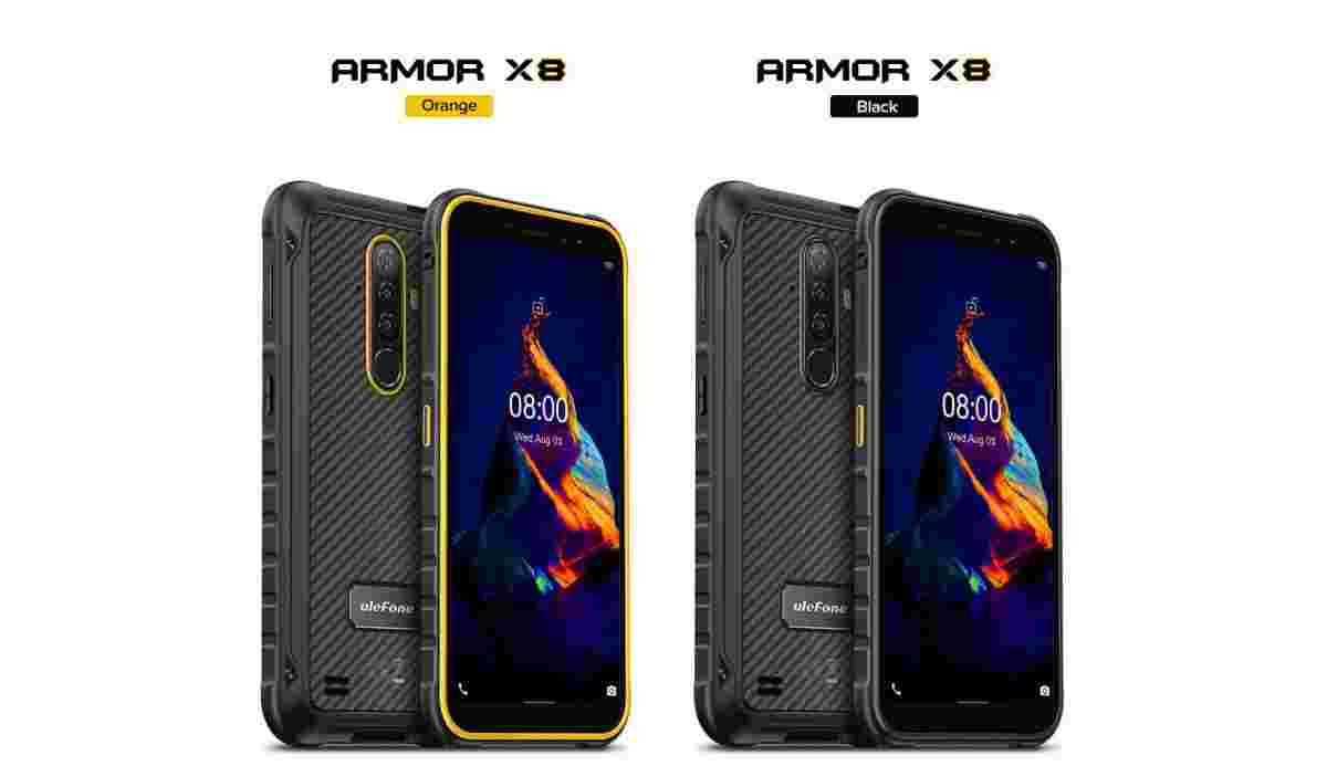 Ulefone armor x8入门级坚固的手机亮相