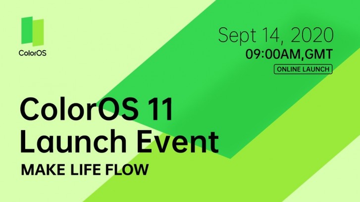 下一个oppo UI被称为Coloros 11，在9月14日开始启动