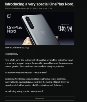 oneplus nord特别版本将是灰色灰烬