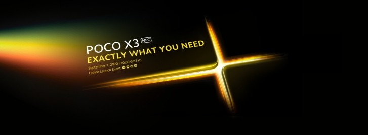 POCO X3在9月7日正式抵达